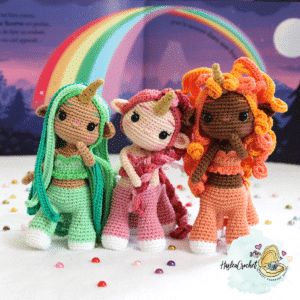 enchanted pegacorn crochet dolls